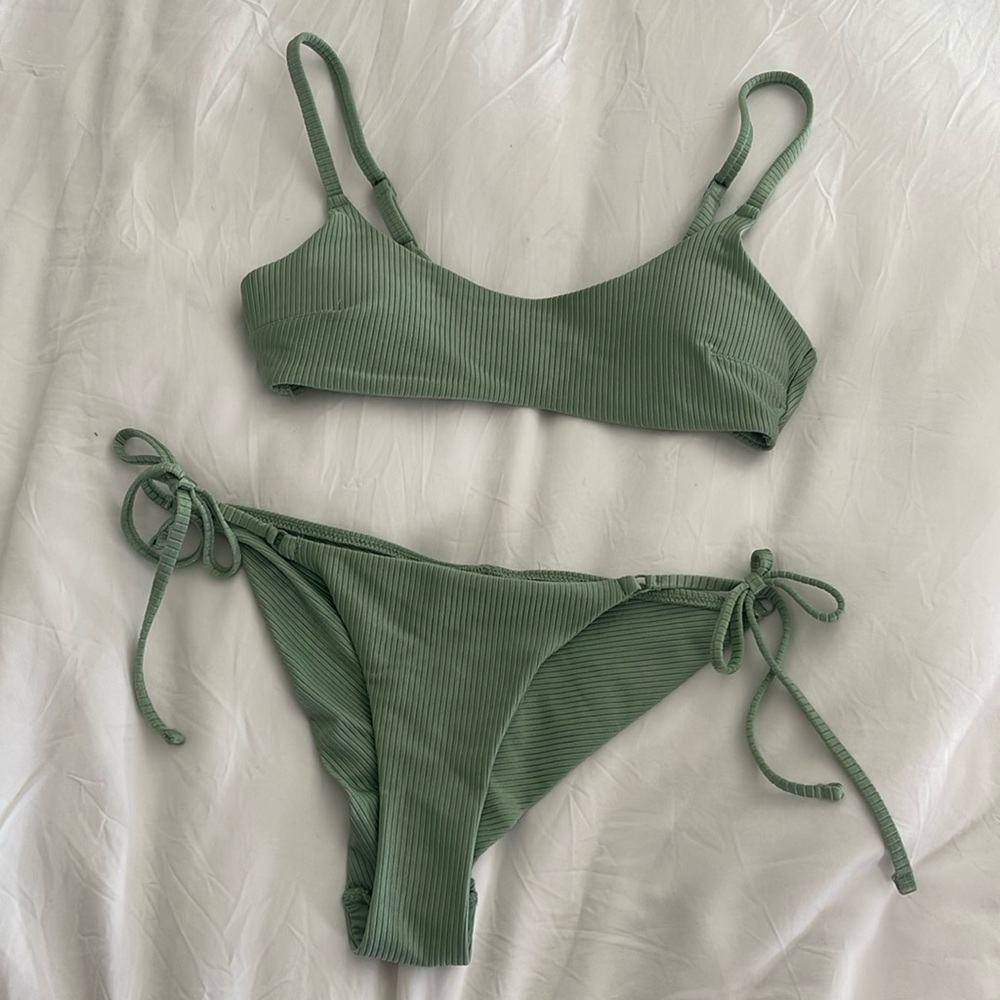Aerie Cheeky Ribbed Swimsuit - S